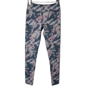 Z by Zella Girl's Athletic Leggings Youth XL 14/16 Abstract Print Gray & Pink